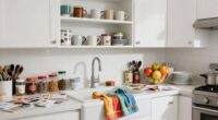 unorganized countertops and items