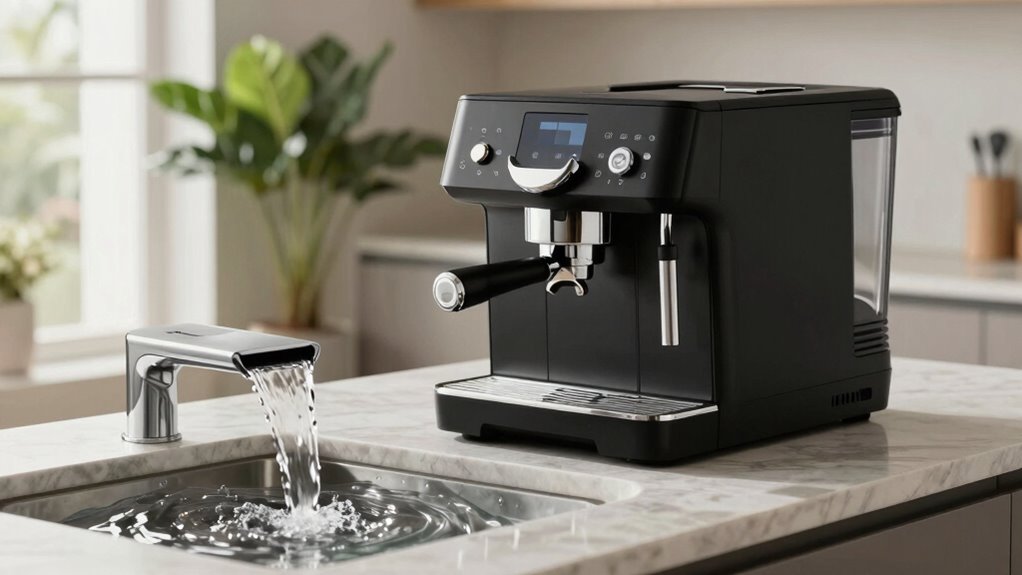 water feature improves coffee experience