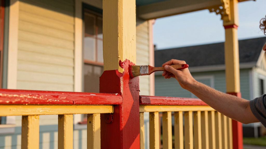 A Pop of Color Transformed This 1940s Front Porch